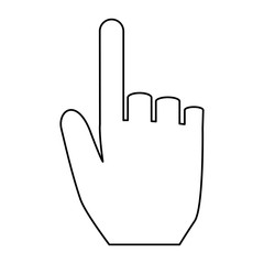 hand human pointer icon
