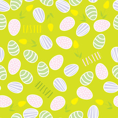 Fototapeta premium Seamless pattern of Easter eggs