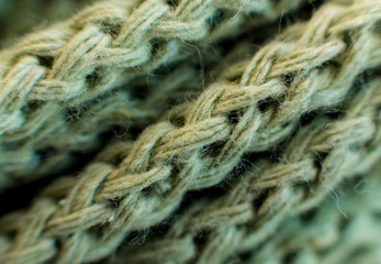 Ball of yarn on the table. Material for knitting.