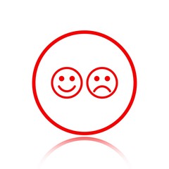 Smile icon stock vector illustration flat design