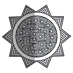 mandala art isolated icon