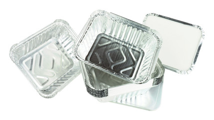Group Of Aluminium Foil Take Away Food Containers