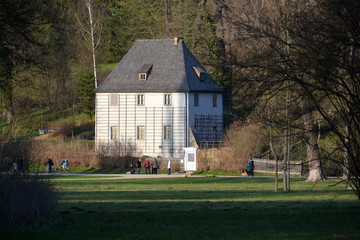 Obraz premium Goethes Gartenhaus im Park an der Ilm