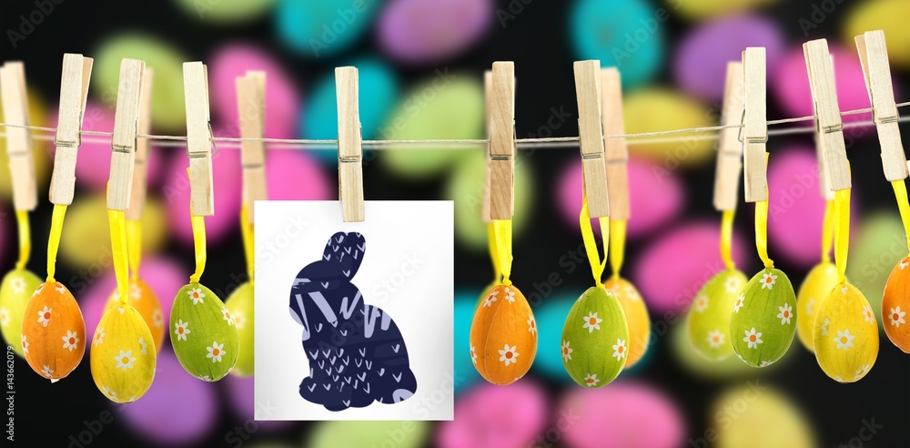 Poster composite image of rabbit