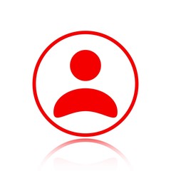 Man icon stock vector illustration flat design