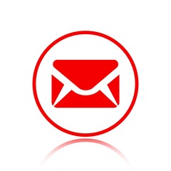 Envelope Mail icon, vector illustration. Flat design style