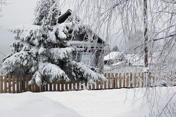  House in the snow