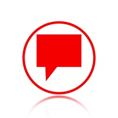 Speech Bubbles Icon. Chat pictogram icon stock vector illustration