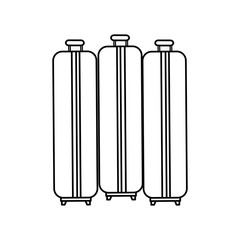 suitcase travel isolated icon