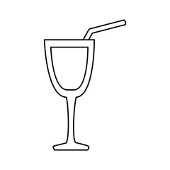 cocktail cup isolated icon