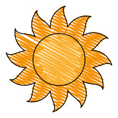 sun summer isolated icon