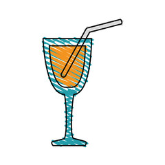 cocktail cup isolated icon
