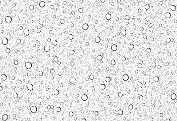 Water drops or rain drop on glass.