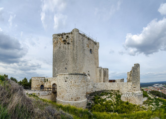 Fototapeta na wymiar Castillo de Iscar in Valladolid province