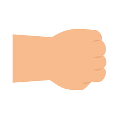 hand human fist isolated icon