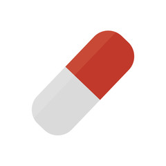 capsule drug isolated icon