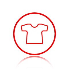 t-shirt icon stock vector illustration flat design