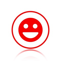 Smile icon stock vector illustration flat design