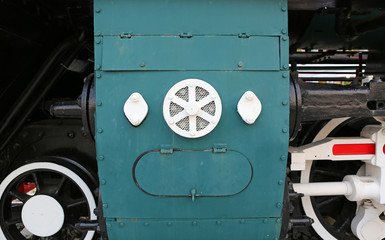 Detail of an old locomotive