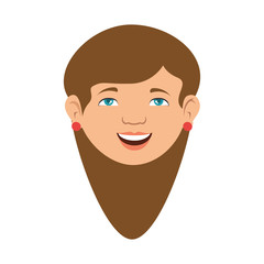 Fototapeta premium young businesswoman avatar character vector illustration design