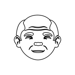 grandfather avatar character icon vector illustration design
