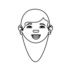 young businesswoman avatar character vector illustration design