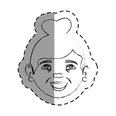 grandmother avatar character icon vector illustration design