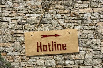 Schild 235 - Hotline