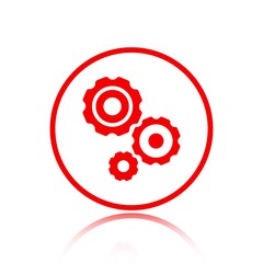 gear icon stock vector illustration flat design