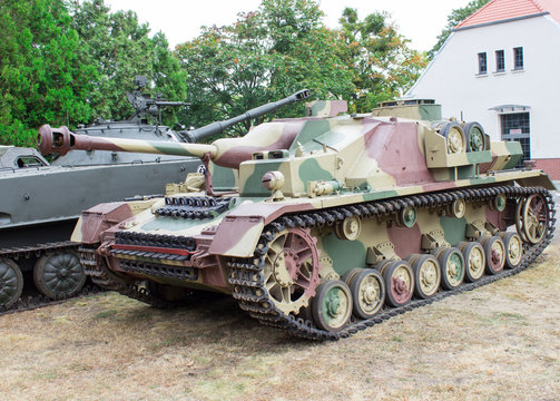 Poland, Poznań -October 1, 2016. Stug IV - German self-propelled gun of World War II.