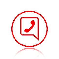 phone icon stock vector illustration flat design