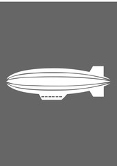 Zeppelin icon, Vector