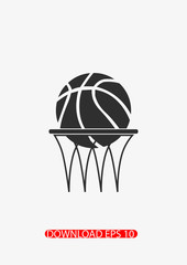 Basketbal icon, Vector
