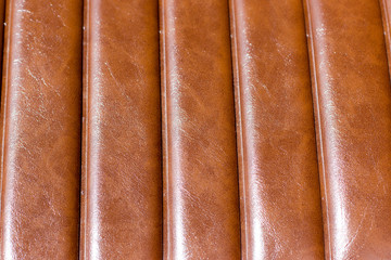 Brown leather background of big bike motorcycle.	