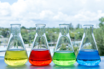 Experiment chemical in Lab.