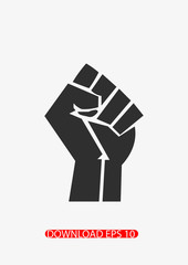 Fist icon, Vector