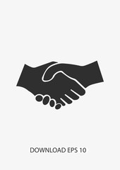 Handshake icon, Vector