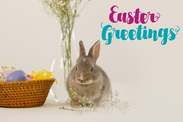 Composite image of easter greeting