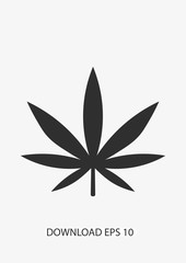 Marijuana icon, Vector