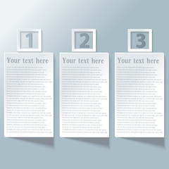 Modern spiral infographics options banner