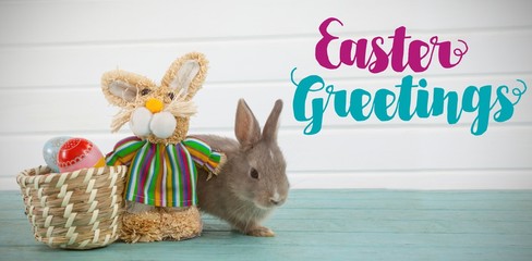Composite image of easter greeting