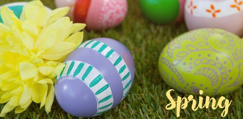 Composite image of easter greeting