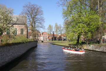 Minnewaterpark, Brügge, Brugge, Kanalfahrt