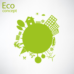 Environmentally friendly world.