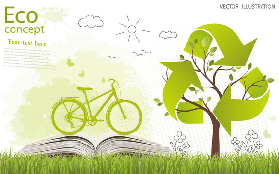 Fototapeta Environmentally friendly world.