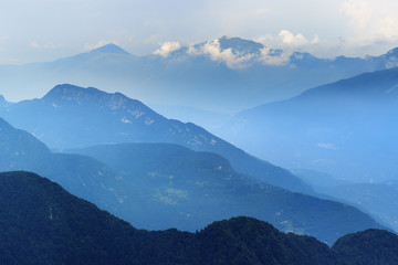 High above the Alpe di Ledro, Trentino, Alps, Italy