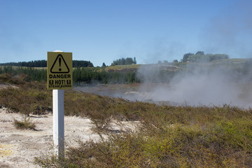 Hot steam craters