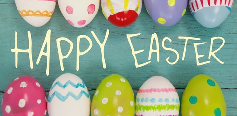 Composite image of easter greeting