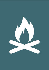 Campfire icon Vector