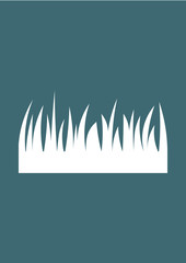 Grass icon, Vector